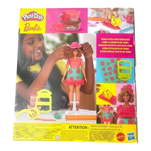 056 Play-Doh Barbie Florals & Fringe Set - Picture 3 of 7